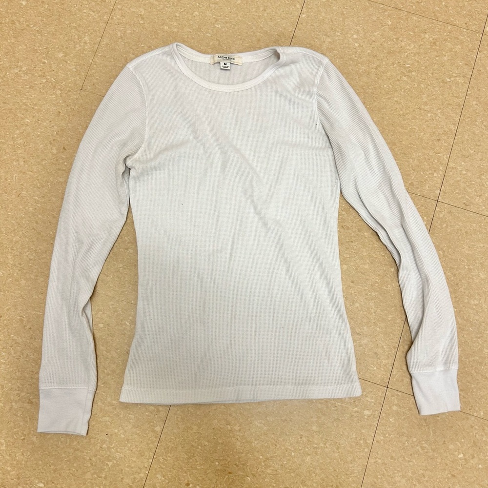 white long sleeve top, size medium